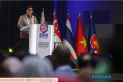 Malaysia’s Law and Institutional Reform Minister Azalina Othman Said speaks at the ASEAN Law Forum 2025. (Photo: Bernama)
