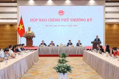 At the Government’s regular press briefing (Photo: VNA)