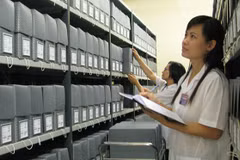 A corner of the archives of the Archives Department of the Communist Party of Vietnam Central Committee Office (Photo courtesy of the office)
