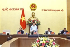 NA Chairman Tran Thanh Man speaks at the meeting (Photo: VNA)