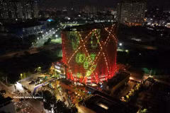 The Phu Tho Circus and Multipurpose Performance Hall is expected to be a prominent destination in Ho Chi Minh City's night-time economy. (Photo: VNA)