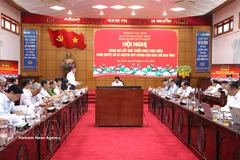 An overview of the provincial steering committee of Tay Ninh on implementing Resolution 57 on April 2 (Photo: VNA)
