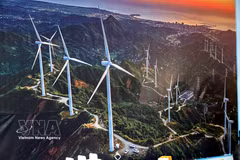 A perspective view of the Quang Ninh 1 Wind Power Plant. (Photo published by VNA)