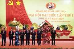 Politburo member and State President Luong Cuong (R) attends the first congress of the Party Organisation of Phu Tho province for the 2025–2030 tenure on September 30, 2025. (Photo: VNA)
