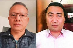 Le Trung Khoa (R) and Nguyen Van Dai (Photo: VNA)