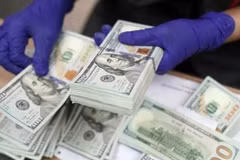 The daily reference exchange rate is at 25,112 VND/USD on May 4. (Photo: VNA)