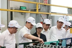 At the Innotek Joint Stock Company in Que Vo Industrial Park No. 2 in Bac Ninh province. (Photo: VNA)