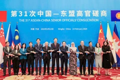 Participants at the 31st ASEAN – China Senior Officials' Consultation held in Ningbo city, China's Zhejiang province, on February 12–13. (Photo: Ministry of Foreign Affairs)