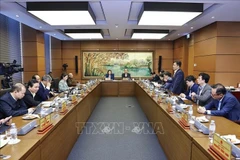National Assembly deputies in a group discussion on November 5 (Photo: VNA)