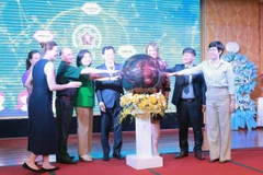 The launch of the hotline 111 for the prevention of human trafficking (Photo: baophapluat.vn)