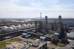 A view of Hyosung chemical plant, a RoK-invested project in Tan Phuoc ward, Ho Chi Minh City. (Photo:: VNA) 