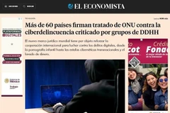 Mexico’s El Economista reports the signing of the Hanoi Convention. (Photo: screenshot)