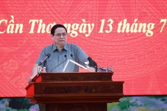 Prime Minister Pham Minh Chinh addresses the conference (Photo: VNA)