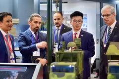 Representing Vietnam, Viettel is exhibiting in the national pavilion area at Hall 1 (Source: Viettel)