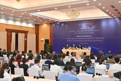 Participants at the press conference (Photo: VietnamPlus)