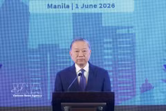 General Secretary of the Communist Party of Vietnam (CPV) Central Committee and State President To Lam speaks at the Vietnam-Philippines Business Forum in Manila on June 1. (Photo: VNA)