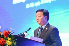 Deputy Prime Minister Tran Hong Ha speaks at the event. (Photo: VNA)