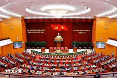 A view of the closing session of Party Central Committee’s 13th meeting in Hanoi on October 8, 2025 (Photo: VNA)