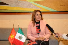 Ana Karina Rojo Pimentel, Chair of the Mexican Chamber of Deputies’ Welfare Committee and head of the Mexico – Vietnam Parliamentary Friendship Group. (Photo: VNA)