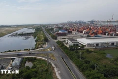 The Cai Mep Ha Free Trade Zone currently has four seaports and four inland waterway ports in operation. (Photo: VNA)