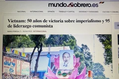 The article on Mundo Obrero (Photo: Screenshot)