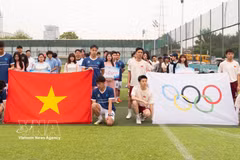 Students join the 2026 community sports festival in celebration of the 136th birth anniversary of President Ho Chi Minh (May 19, 1890 – 2026). (Photo: VNA)