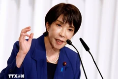 Newly elected Japanese Prime Minister Sanae Takaichi speaks in Tokyo, Japan. (Source: Xinhua/VNA)