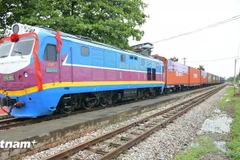 A Vietnam-China cargo train. (Photo: VNA)