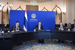 At the video conference (Photo: Nation Thailand)