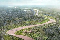 Perspective rendering of Red River Landscape Boulevard (Photo: VNA)