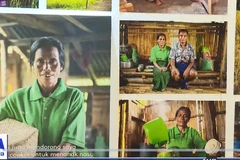 A view of the photo exhibition. (Photo: Screenshot from a video) 