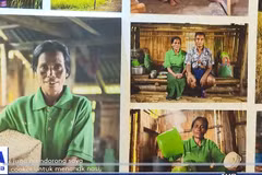 A view of the photo exhibition. (Photo: Screenshot from a video) 