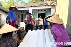 Repairing a house in Hai Duong province (Photo: Hai Duong Newspaper)