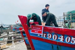 Fishing vessels that fail to meet requirements are barred from going to sea. (Photo: VNA)