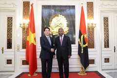 Vietnamese State President Luong Cuong (L) and Angolan President João Manuel Gonçalves Lourenço (Photo: VNA)
