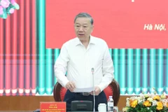 Party General Secretary To Lam speaks at the working session with the Party Central Committee’s Inspection Commission. (Photo: VNA)