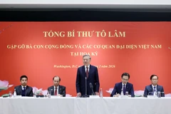 Party General Secretary To Lam addresses the meeting. (Photo: VNA)