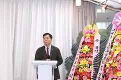 Vietnamese Ambassador to the RoK Vu Ho speaks at the event (Photo: VNA)