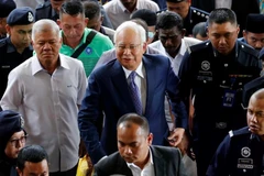 Former Malaysian Prime Minister Najib Razak arrives at court in Kuala Lumpur, Malaysia, on April 2, 2024. (Photo: ANI/VNA)