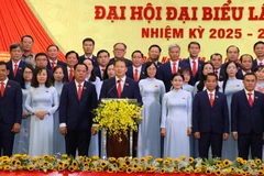 Secretary of the provincial Party Committee Vu Hong Van speaks at the event. (Photo: VNA)