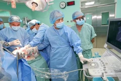 The transplant team at the Hue Central Hospital in action (Photo: VNA)