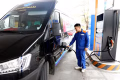 A Petrolimex fuel station in Hung Yen province (Photo: VNA)