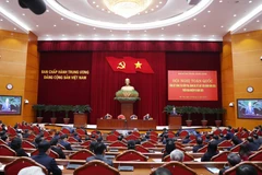 General Secretary of the Communist Party of Vietnam (CPV) Central Committee To Lam delivers a speech at the national teleconference. (Photo: VNA)