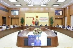 The third session of the National Election Council on November 10 (Photo: VNA)