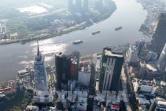 A view of financial buildings in Ho Chi Minh City (Photo: VNA)