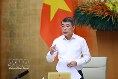 Prime Minister Le Minh Hung speaks at the Government’s regular meeting for April, the first of the 16th-tenure Government, in Hanoi on May 4, 2026. (Photo: VNA)