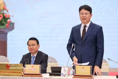 Deputy Minister of Justice Nguyen Thanh Tinh speaks at the Government’s regular press briefing for April held on the evening of May 4, 2026. (Photo: VNA)