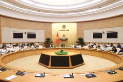 At the meeting of the Steering Committee for Anti-Money Laundering. (Photo: VNA)