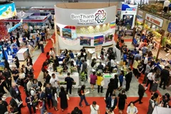 International tourism fairs offer opportunities for Vietnamese businesses to promote their image. (Photo: VietnamPlus)