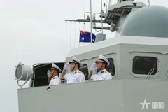 Ship 016 – Quang Trung docks at Coonawarra Naval Base, Australia. (Photo: qdnd.vn)